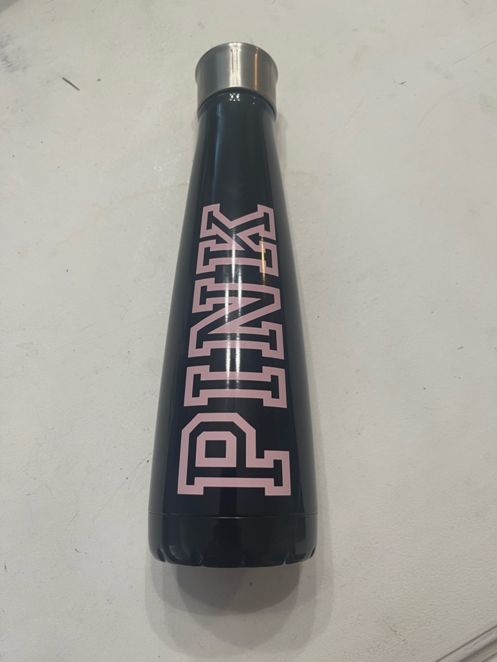 S'well Black Stainless Bottle with Silver Logo